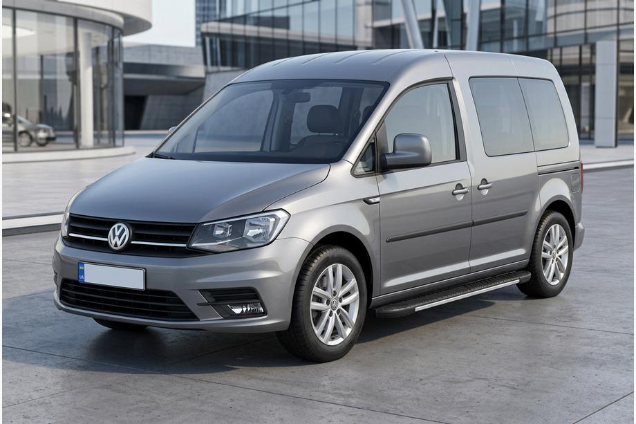 Volkswagen Caddy 2015–2020 Sidetrin Bosphorus Grey (2 stk., aluminium) Standard base Image