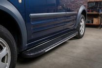 Ford Connect 2006–2009 Sidetrin Bosphorus Grey (2 stk., aluminium) Standard base foto 1