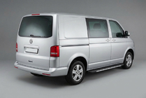 Volkswagen T5 2010–2015 Sidetrin Bosphorus Grey (2 stk., aluminium) Lang akselafstand foto 1