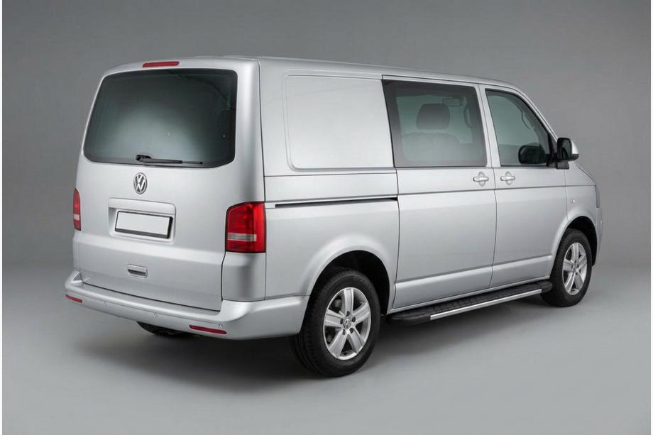 Volkswagen T5 2010–2015 Sidetrin Bosphorus Grey (2 stk., aluminium) Lang akselafstand Image