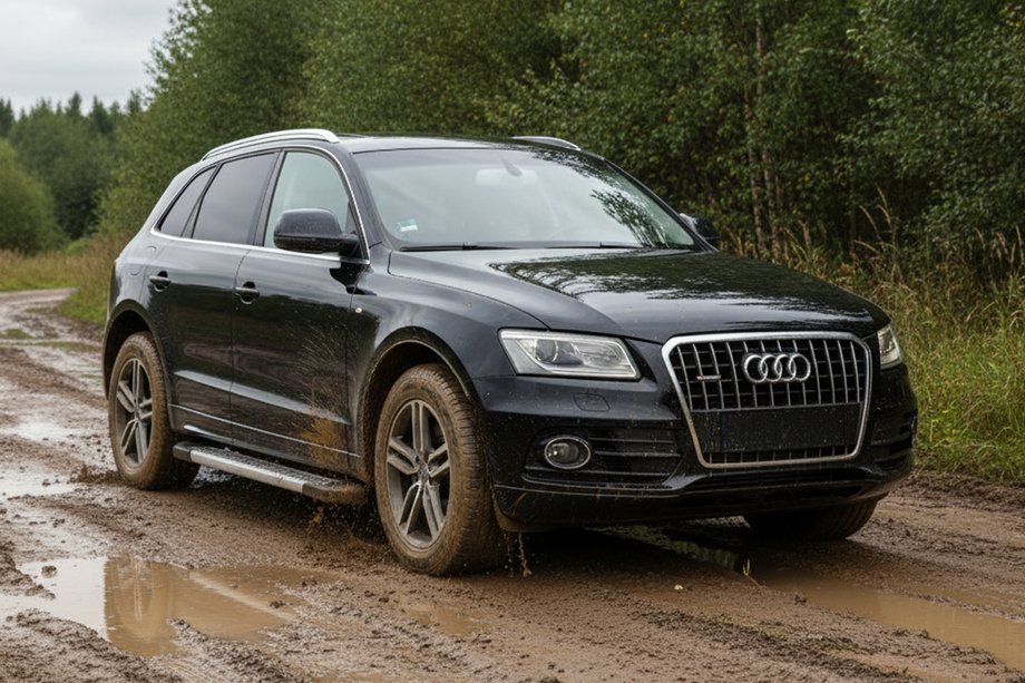 Audi Q5 2008–2017 Sidetrin New Vision Grey (2 stk., aluminium) Image