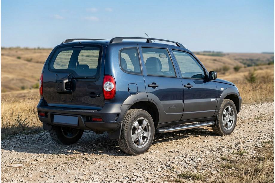 Chevrolet Niva 1998–2020 BlackLine sidetrin (2 stk., aluminium) Image