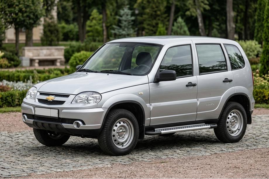 Chevrolet Niva 1998–2020 Sidetrin New Vision Grey (2 stk., aluminium) Image