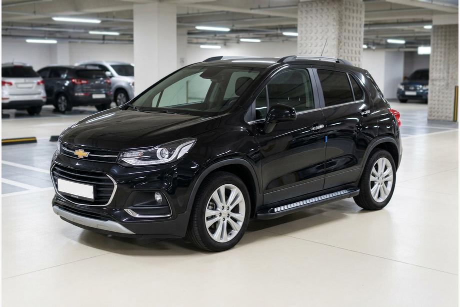 Chevrolet Trax 2012–2023 Sidetrin New Vision Black (2 stk., aluminium) Image