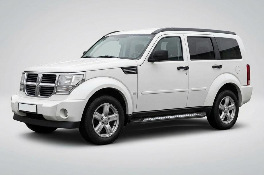Dodge Nitro 2006–2011 Sidetrin New Vision Black (2 stk., aluminium) Image
