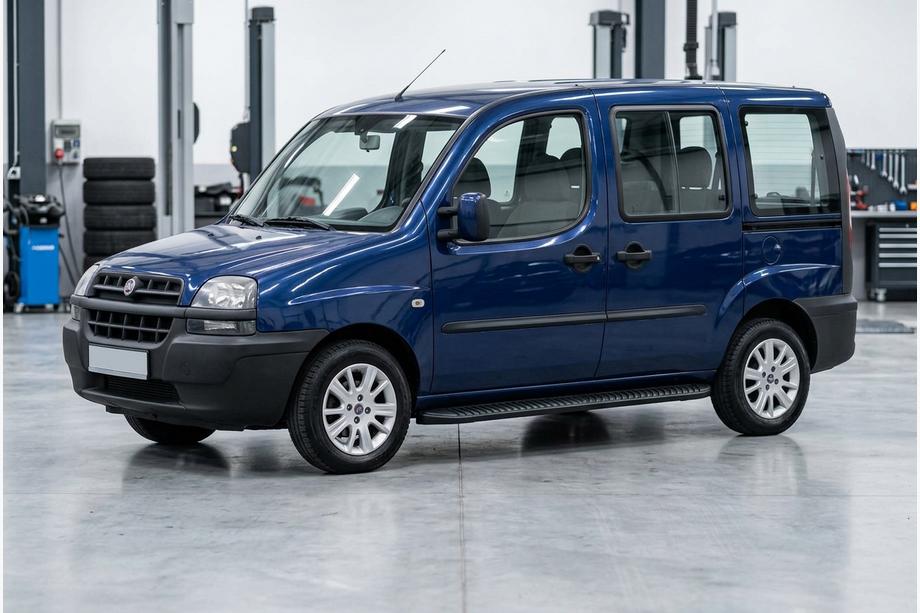 Fiat Doblo I 2001–2005 Sidetrin Tayga Black (2 stk., aluminium) Image