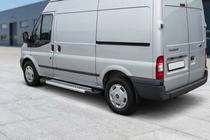Ford Transit 2000–2014 Sidetrin New Vision Grey (2 stk., aluminium) L2 (mellem) foto 1