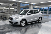 Geely Emgrand X7 2011– BlackLine sidetrin (2 stk., aluminium) foto 1