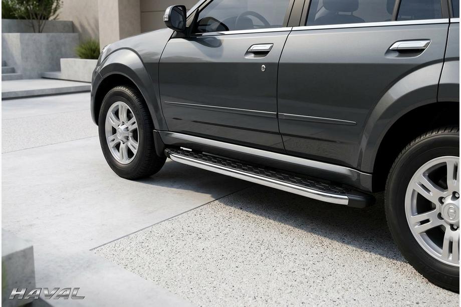 GreatWall Haval/Hover H3 2005–2013 BlackLine sidetrin (2 stk., aluminium) Image