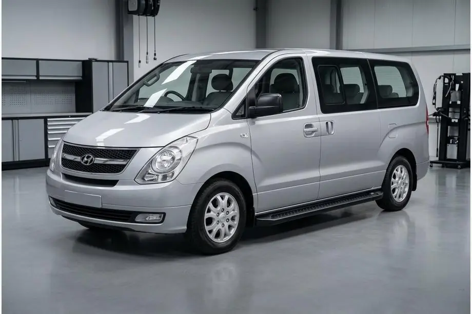 Hyundai H300, H1, Starex 2008–2020 Allmond Black sidetrin (2 stk., aluminium) Image