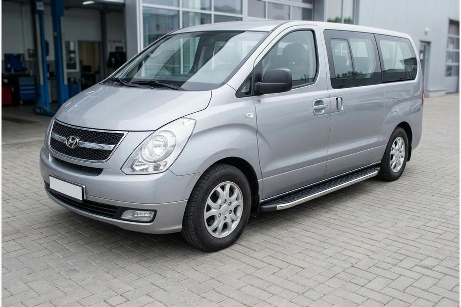 Hyundai H300, H1, Starex 2008–2020 BlackLine sidetrin (2 stk., alu.) Image