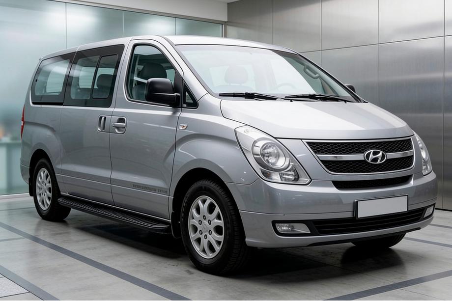 Hyundai H300, H1, Starex 2008–2020 Sideskridt Tayga Black (2 stk., aluminium) Image