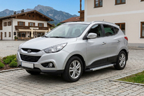 Hyundai IX-35 2010–2015 Sidetrin New Vision Grey (2 stk., aluminium) foto 1