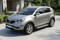 Kia Sportage 2010–2015 Sidetrin New Vision Grey (2 stk., aluminium) foto 1