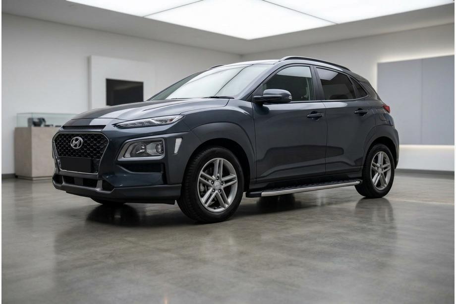 Hyundai Kona 2017–2023 BlackLine sidetrin (2 stk., aluminium) Image