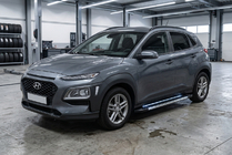 Hyundai Kona 2017–2023 Sidetrin RedLine Black (2 stk., aluminium) foto 1