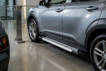 Hyundai Kona 2017–2023 Sidetrin New Vision Grey (2 stk., aluminium) foto 1