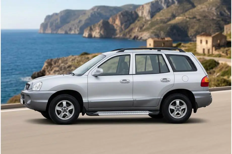 Hyundai Santa Fe 1 2000–2006 Sidetrin New Vision Grey (2 stk., aluminium) Image