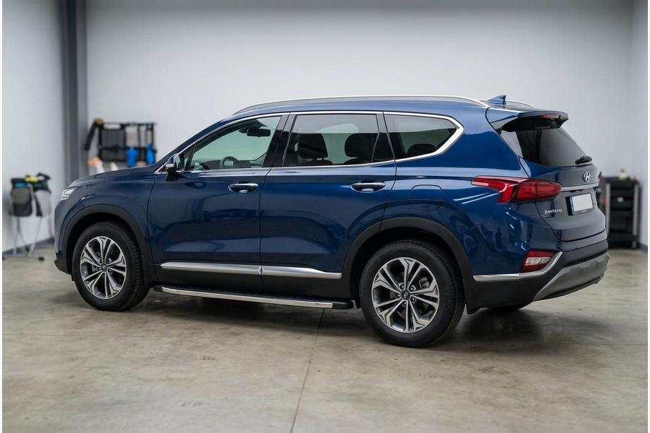 Hyundai Santa Fe 4 2018–2023 BlackLine sidetrin (2 stk., aluminium) Image