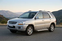 Kia Sportage 2004–2010 Sidetrin New Vision Grey (2 stk., aluminium) foto 1
