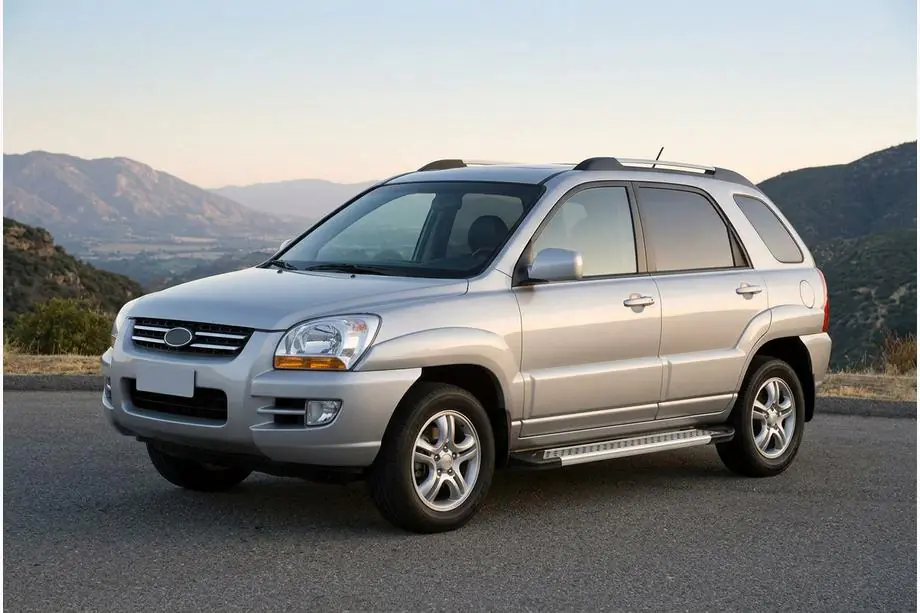 Kia Sportage 2004–2010 Sidetrin New Vision Grey (2 stk., aluminium) Image