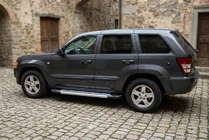 Jeep Grand Cherokee WK 2004–2010 Sidetrin New Vision Grey (2 stk., aluminium) foto 1
