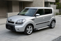 Kia Soul I 2008–2013 Sidetrin New Vision Grey (2 stk., aluminium) foto 1