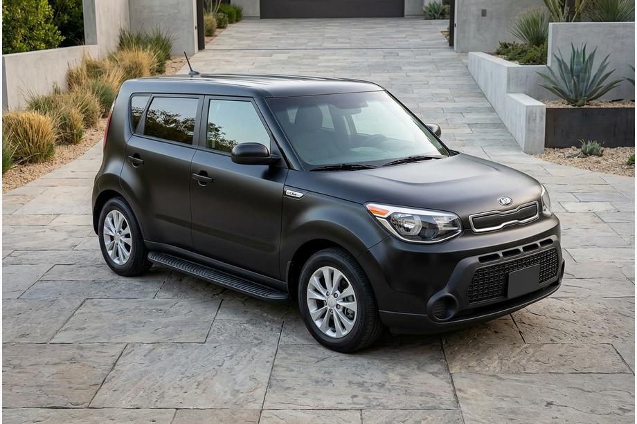 Kia Soul II 2013–2018 Sidetrin Tayga Black (2 stk., aluminium) Image