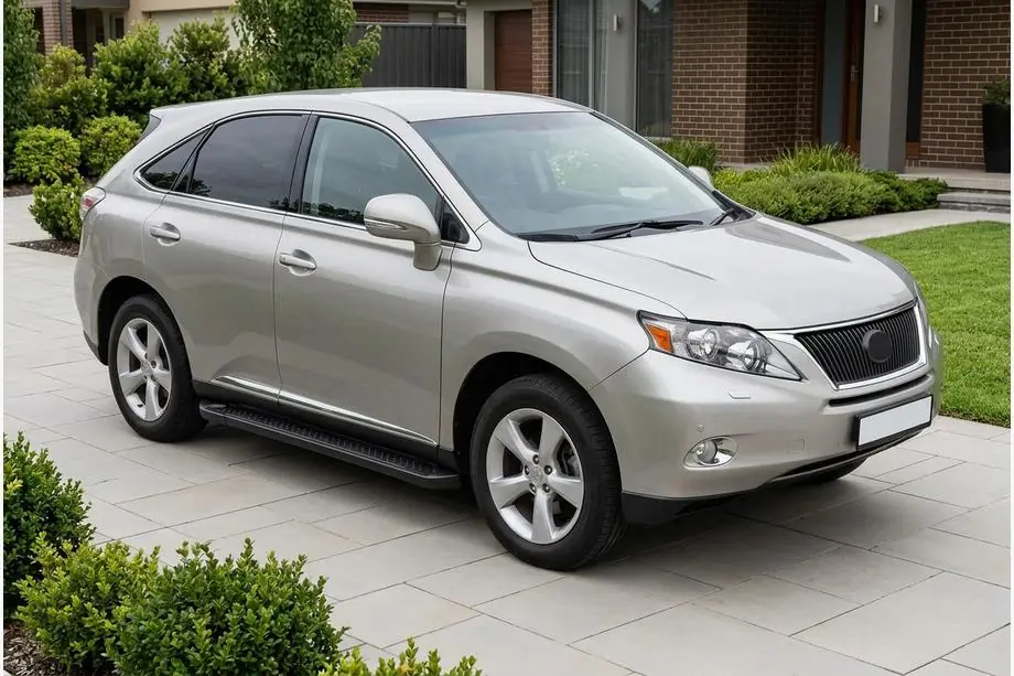 Lexus RX 2009–2015 Allmond Black sidetrin (2 stk., aluminium) Image