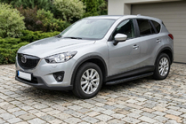 Mazda CX-5 2012–2017 Sidetrin Tayga Black (2 stk., aluminium) foto 1