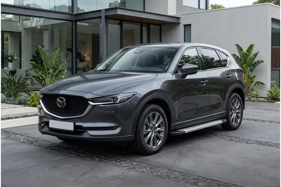 Mazda CX-5 2017–2025 Sidetrin New Vision Grey (2 stk., aluminium) Image