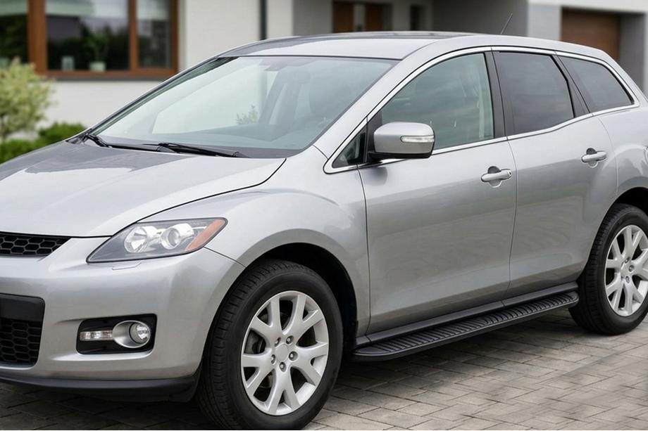 Mazda CX-7 2006–2012 Sidetrin Tayga Black (2 stk., aluminium) Image