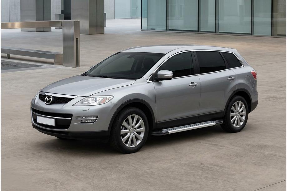 Mazda CX-9 2007–2016 Sidetrin New Vision Grey (2 stk., aluminium) Image