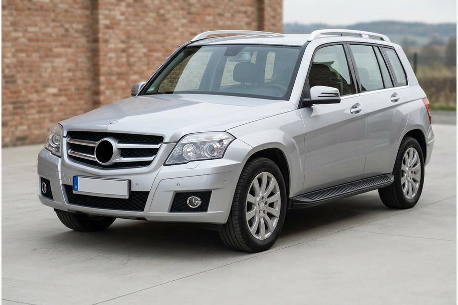 Mercedes GLK-klasse X204 2008–2015 Sidetrin Tayga Black (2 stk., aluminium) Image