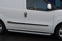 Fiat Fiorino/Qubo 2008–2024 Krom til dørhåndtag og omkringliggende rammer (rustfrit stål, 8 dele) foto 2