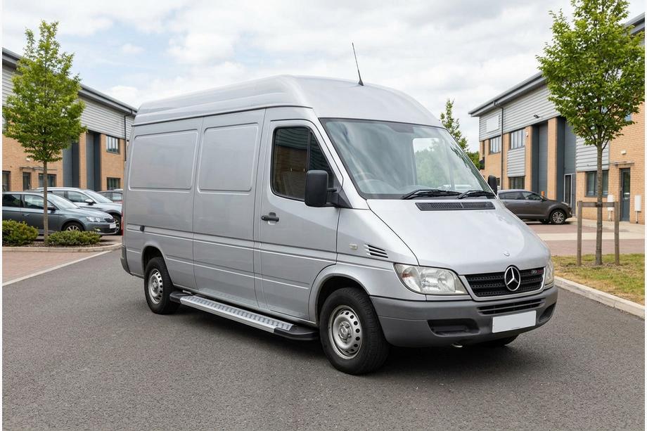 Mercedes Sprinter W901/902/903/904/905 1995–2006 Sidetrin New Vision Grey (2 stk., aluminium) Image