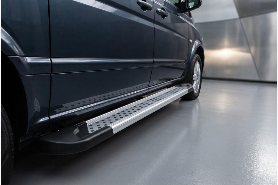 Mercedes Vito W639 2004–2014 Sidetrin New Vision Grey (2 stk., aluminium) Lang (ExtraLong) Image