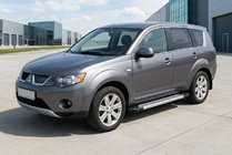 Mitsubishi Outlander 2006–2012 Sidetrin New Vision Grey (2 stk., aluminium) foto 1