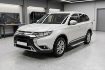 Mitsubishi Outlander 2012–2021 Sidetrin New Vision Grey (2 stk., aluminium) foto 1