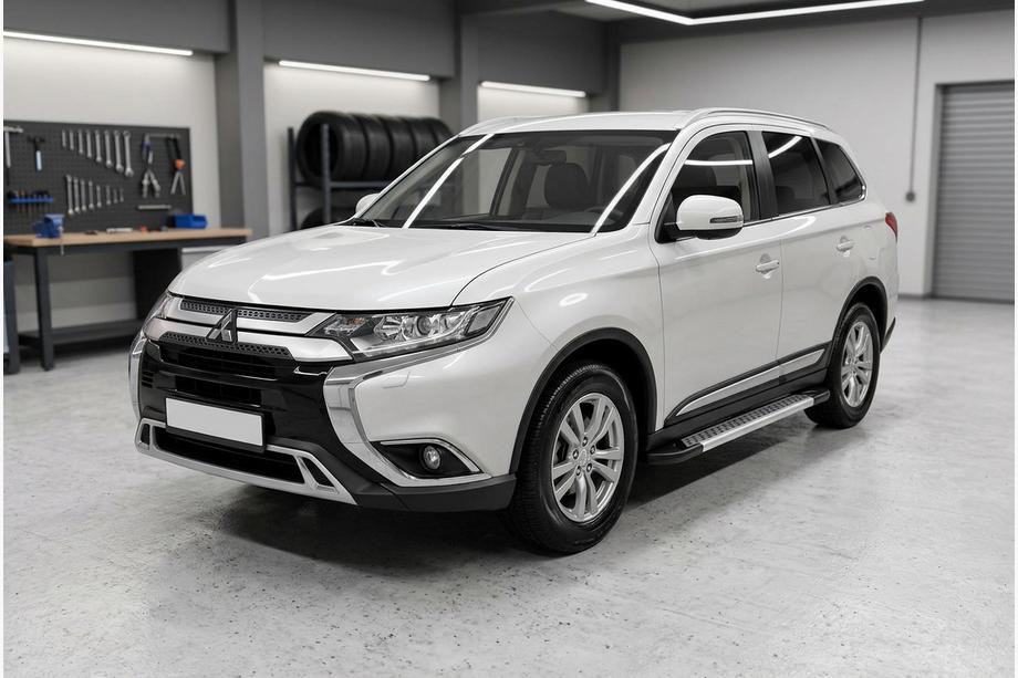 Mitsubishi Outlander 2012–2021 Sidetrin New Vision Grey (2 stk., aluminium) Image