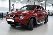Nissan Juke 2010–2019 Sidetrin New Vision Grey (2 stk., aluminium) foto 1