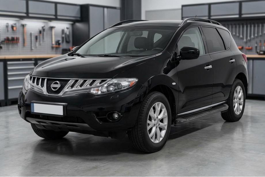 Nissan Murano 2008–2014 Sidetrin Tayga Black (2 stk., aluminium) Image