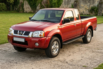 Nissan NP300 1999–2015 Sidetrin Tayga Black (2 stk., aluminium) foto 1