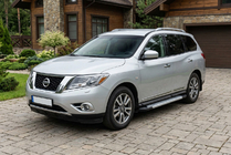 Nissan Pathfinder R52 2012–2021 Sidetrin New Vision Grey (2 stk., aluminium) foto 1