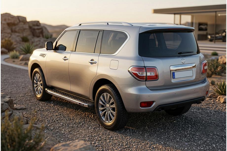 Nissan Patrol Y62 2010–2024 BlackLine sidetrin (2 stk., aluminium) Image