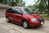Chrysler Voyager 2001–2007 Sidetrin Maya Red (2 stk., aluminium) foto 1
