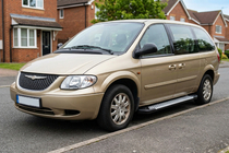 Chrysler Voyager 2001–2007 Sidetrin Allmond Grey (2 stk., aluminium) foto 1