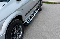 Chrysler Voyager 2001–2007 Sunrise sidetrin (2 stk., aluminium) foto 3
