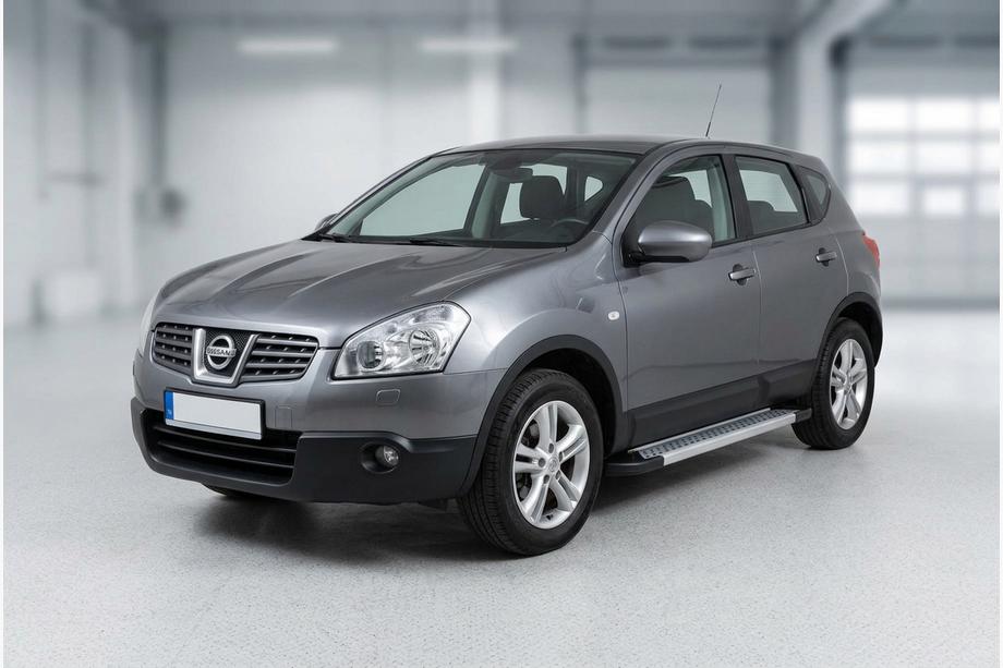Nissan Qashqai 2007–2010 Sidetrin New Vision Grey (2 stk., aluminium) Image