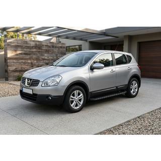 Sidetrin Tayga Black (2 stk., aluminium) Nissan Qashqai 2007–2010 foto 1